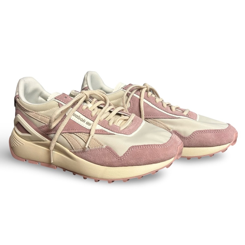 Reebok - Women's Classic Leather Legacy AZ Smokey Rose Chalk Sneakers - Sz 9